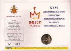 2 euro Vatican 2011 Numisbrief