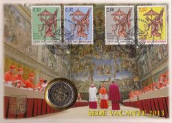 2 euro Vatican 2013. Sede Vacante Numisbrief