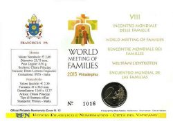 2 euro Vatican 2015 Numisbrief