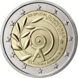 2 евро, Греция (XIII Всемирные летние Специальные Олимпийские игры)