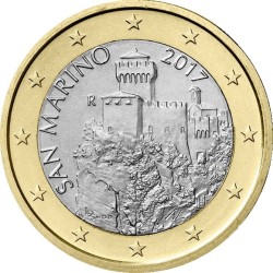 1 евро, Сан-Марино (тип 2) 1 евро, Сан-Марино (тип 2)