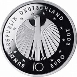 10 евро, Германия (1-я монета серии «Чемпионат мира по футболу 2006»)