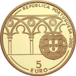 5 евро, Португалия (800 лет с рождения Папы Римского Иоанна XXI)