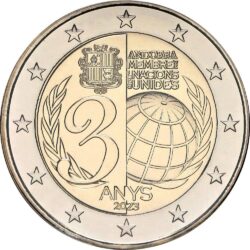 2 евро, Андорра (30 лет вступления Андорры в ООН)