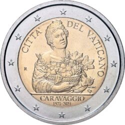 2 евро, Ватикан (450 лет со дня рождения Караваджо)