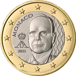1 euro Monaco 2025