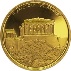 100 евро, Греция (Афинский Акрополь)