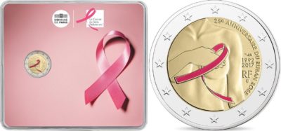 2 euro France 2017 Pink ribbon