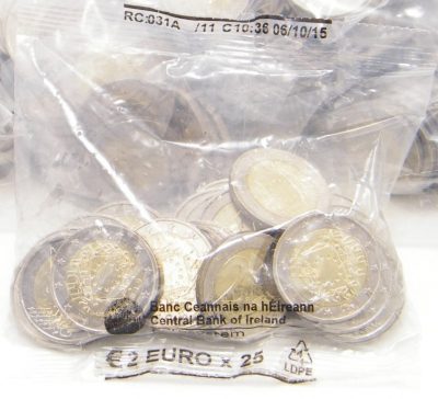 2 euro Irland 2015 Europaflagge Beutel