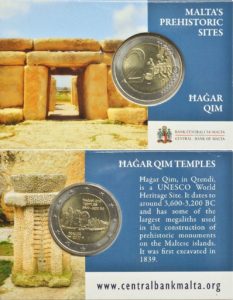 2 euro Malta 2017 Hagar Qim Coincard