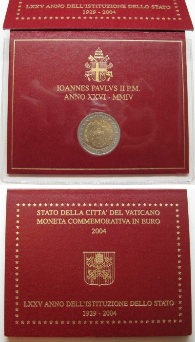 2 euro vatican 2004 folder