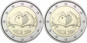 2 euro malta 2016 love