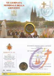 2 euro vatican 2005 Philatelic-Numismatic Cover