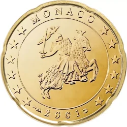 20 euro cents Monaco 2001-2005