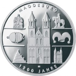 10 евро, Германия (1200 лет Магдебургу)