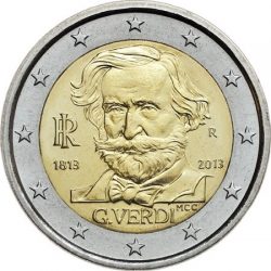 2 евро, Италия (200 лет со дня рождения Джузеппе Верди)