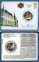 Luxemburg 2 euro 2018 coincard Constitution