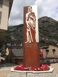 Monument to Charlemagne in Canillo, Andorra