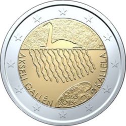 2 евро, Финляндия (150 лет со дня рождения Аксели Галлен-Каллела)