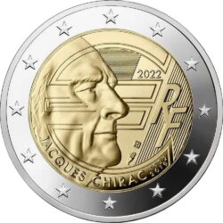 2 евро, Франция (Жак Ширак)