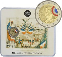 Монеты в качестве чеканки BU и Proof были эмитированы в цветной версии. Изображение для блистера основано на открытке конца XIX века.