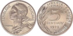 France 5 centimes 1973