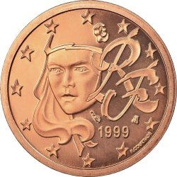 France 2 euro cents 1999