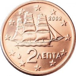 2 евроцента, Греция