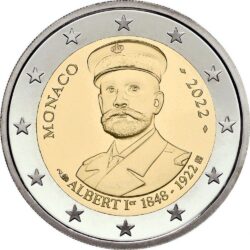 2 евро, Монако (100 лет со дня смерти князя Монако Альбера I)