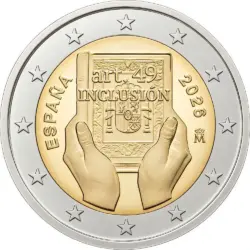2 евро, Испания (Испания и инвалидность: защита, права и инклюзия) 2 евро, Испания (Испания и инвалидность: защита, права и инклюзия)