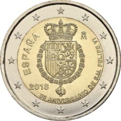 2 евро, Испания (50 лет со дня рождения короля Филиппа VI)