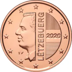 1, 2 5 eurocents Luxembourg 2026