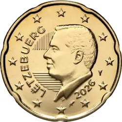 20 eurocents Luxembourg 2026