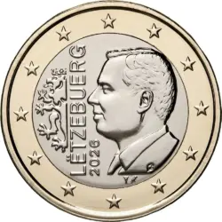 1 euro Luxembourg 2026