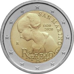 2 евро, Сан-Марино (500 лет со дня смерти Рафаэля Санти)