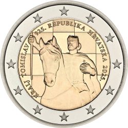 2 евро, Хорватия (1100-летие Королевства Хорватии и коронации Томислава I) 2 евро, Хорватия (1100-летие Королевства Хорватии и коронации Томислава I)