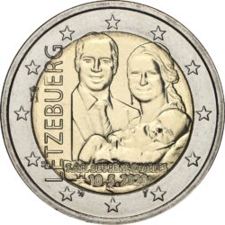 2 евро, Люксембург (Рождение наследного Великого Герцога Шарля)
