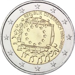 2 евро, Австрия (30 лет флагу Европейского союза)