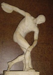 Статуя древнегреческого скульптора Мирона «Дискобол», римская копия