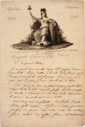 NAPOLEON I. Letter signed, ordering General Desaix to sail to Malta, prior to the Egyptian Expedition, 1798