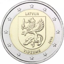 2 евро, Латвия (Историческая область Видземе)
