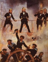 Картина «Адмирал Тегетхофф в битве при Лиссе» (Антон Ромако, 1878—1880, Картинная галерея Вены)