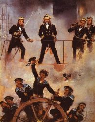 Картина «Адмирал Тегетхофф в битве при Лиссе» (Антон Ромако, 1878—1880, Картинная галерея Вены)