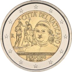 2 евро, Ватикан (500 лет со дня смерти Пьетро Перуджино)