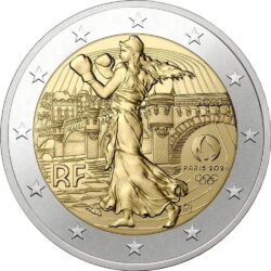 2 евро, Франция (Летние Олимпийские игры 2024 в Париже. Монета 3)