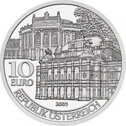 10 евро, Австрия (50 лет восстановлению федеральных театров)