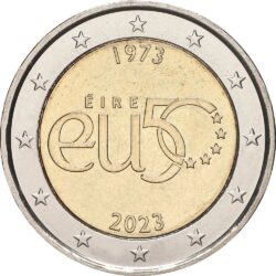 2 евро, Ирландия 50-летие вступления Ирландии в Евросоюзе)