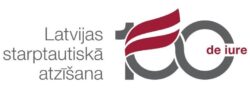 Логотип 100-летия Межднародного признания Латвии
