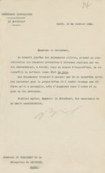 Письмо из Верховного совета Антанты о признании Латвии de jure 26 января 1921 г. за подписью премьер-министра Франции Аристида Бриана. Письмо из Верховного совета Антанты о признании Латвии de jure 26 января 1921 г. за подписью премьер-министра Франции Аристида Бриана.