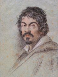 Портрет Караваджо работы Оттавио Леони (ок.1621 гг. Biblioteca Marucelliana, Флоренция)